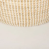 Kairi Set of 2 Seagrass Floor Baskets w/ Lids and Handles