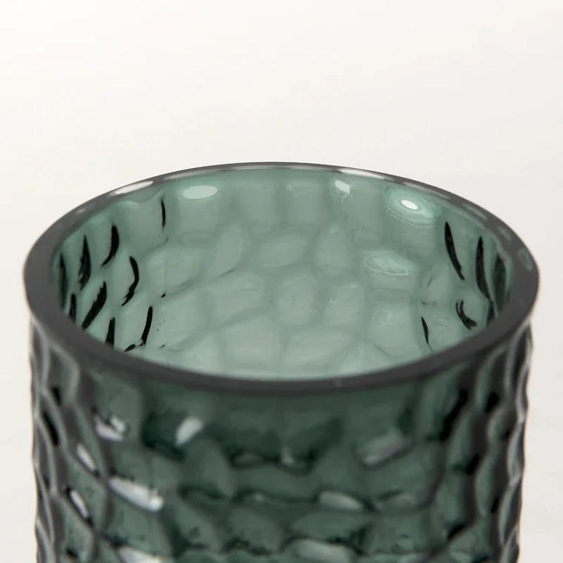 Jolene Short Green Glass Vase