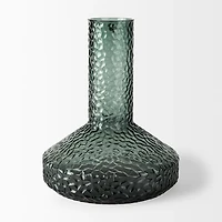 Jolene Tall Green Glass Vase