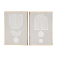 Magnetic Pull Wood Wall Art - Set of 2