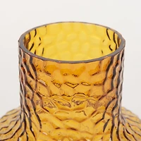 Jolene Short Amber Glass Vase