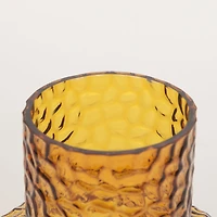 Jolene Short Amber Glass Vase