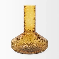 Jolene Tall Amber Glass Vase