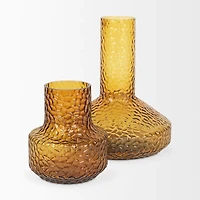 Jolene Tall Amber Glass Vase