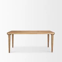Suvan 72L Rectangular Oak Wood Dining Table