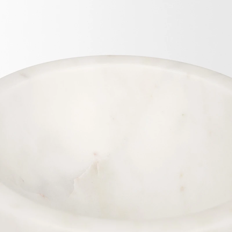 Katora Small Premium Solid White Marble Bowl