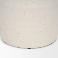 Tyrus Large Textured Matte White w/ Speckling Ceramic Vase