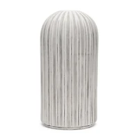 Ummi Tall Off White w/ Gray-Brown Antiquing Ceramic Floor Vase