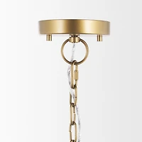 Thad 4-Light Natural Woven Rattan Foyer Chandelier