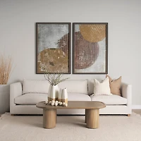 Vania Large Off White w/ Tan Textured Ceramic Vase