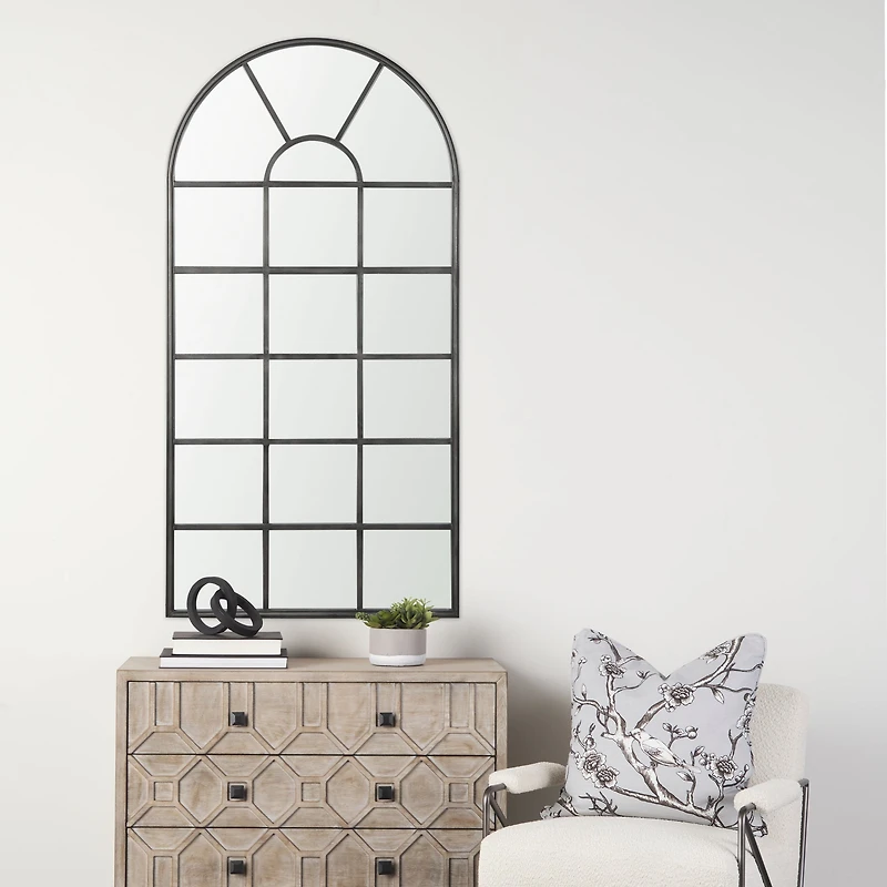 Dionne Black Iron Wall Mirror