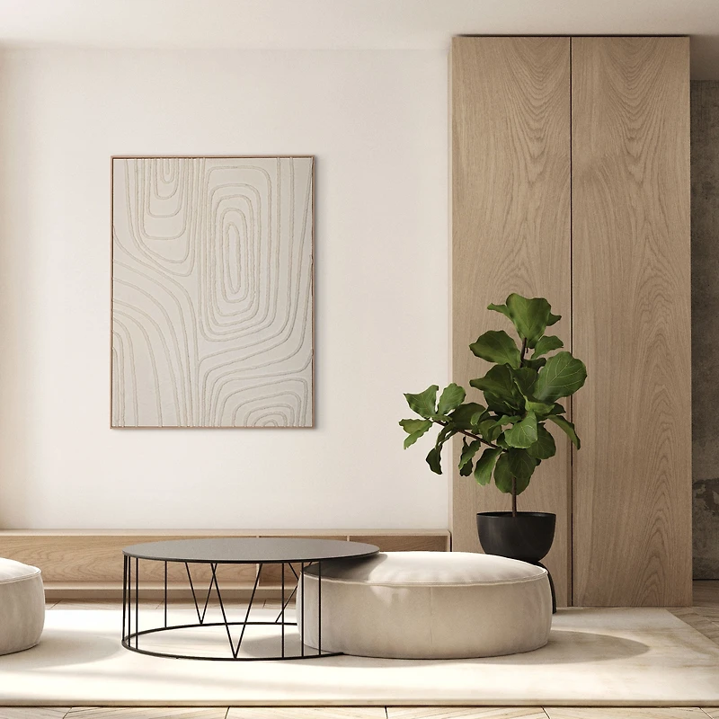 Silken Frost I, Hand Painted Canvas