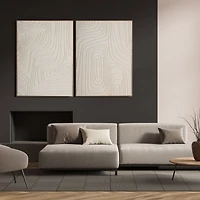 Silken Frost II, Hand Painted Canvas