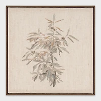 Quiet Botanica I, Hand Painted Canvas