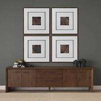 Belford 94" Dark Brown Oak Wood Media Console