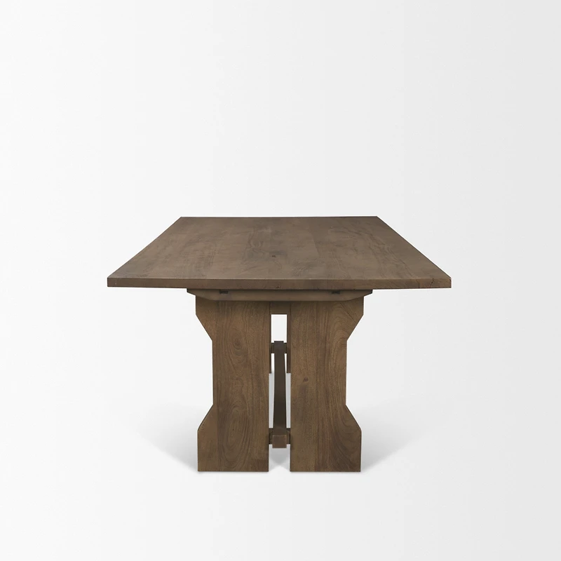 Rooke 84" Solid Wood Extendable Rectangular Dining Table