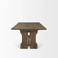 Rooke 84" Solid Wood Extendable Rectangular Dining Table
