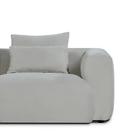 Nella Modern Sectional Sofa with Left Chaise - Pearl