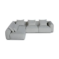 Nella Modern Sectional Sofa with Left Chaise - Pearl
