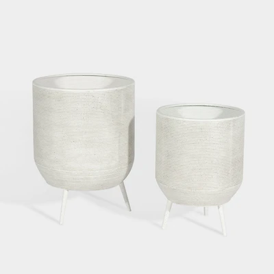 Bramble Metal Floor Planters, S2