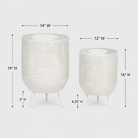 Bramble Metal Floor Planters, S2