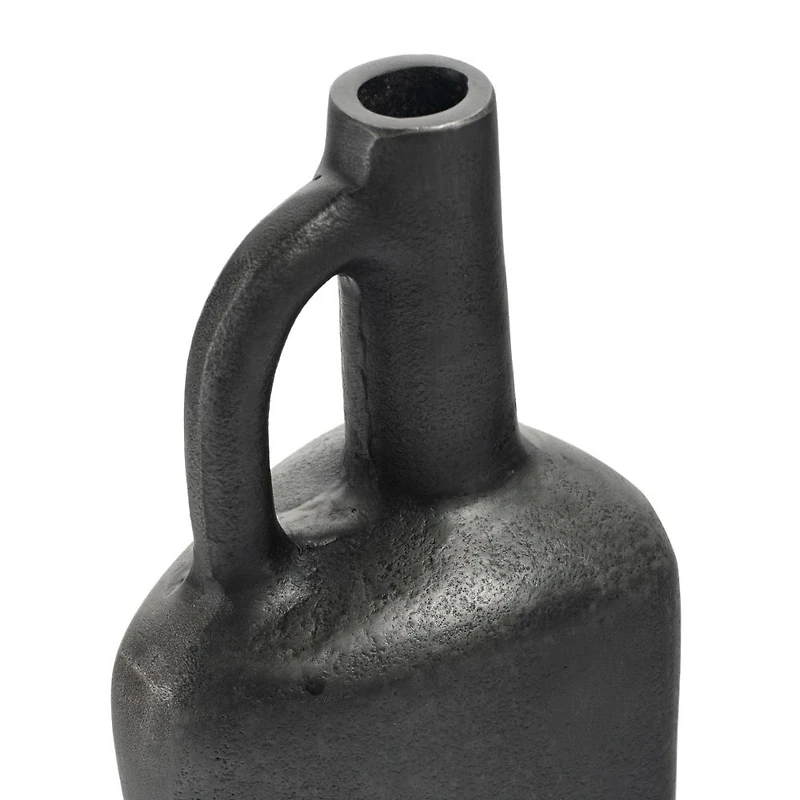 Miller Metal Vase, Small Grey