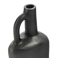 Miller Metal Vase, Small Grey