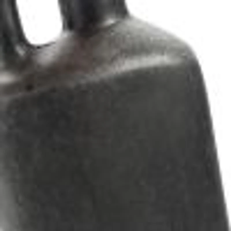 Miller Metal Vase, Small Grey