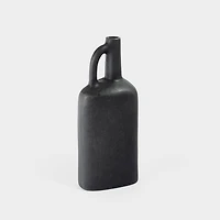Miller Metal Vase, Small Grey