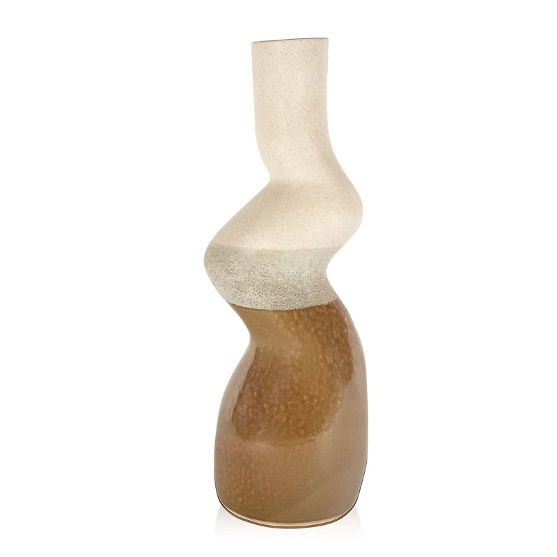 Montego Ceramic Floor Vase, Small