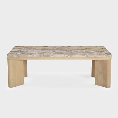 Celeste Coffee Table, with Marble Top