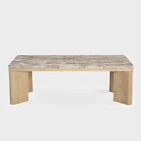 Celeste Coffee Table, with Marble Top