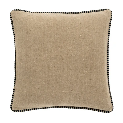 Honfleur Linen Pillow, Indigo (With Filler)