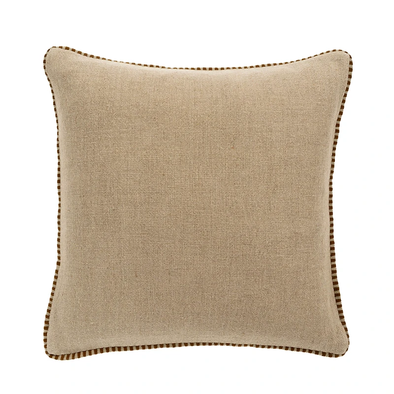 20x20 Honfleur Linen Pillow, Sienna