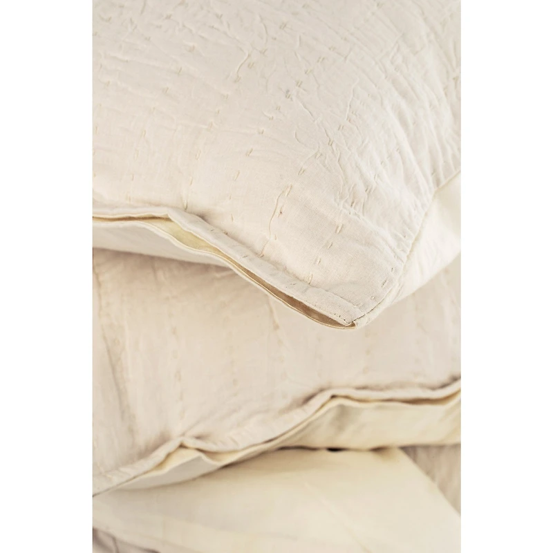 Kerala Kantha Duvet Set Cream - Queen