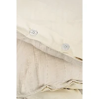 Kerala Kantha Duvet Set Cream - Queen