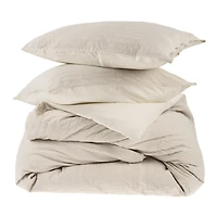 Kerala Kantha Duvet Set Cream - Queen