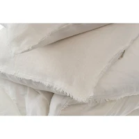 Lina Linen Duvet Set Ivory - Queen