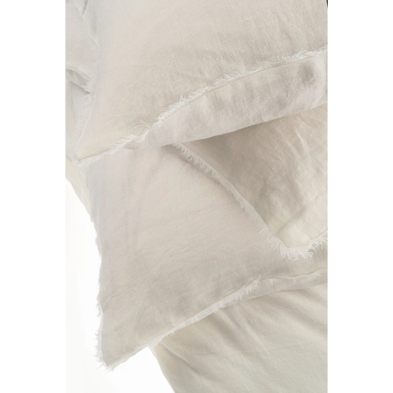 Lina Linen Duvet Set Ivory - Queen