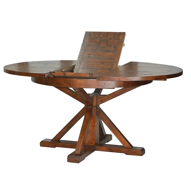 Irish Coast Round 47/63" Extension Dining Table - African Dusk