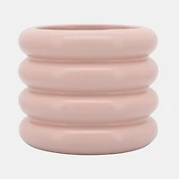 8" Bibendum Planter - Dusty Rose