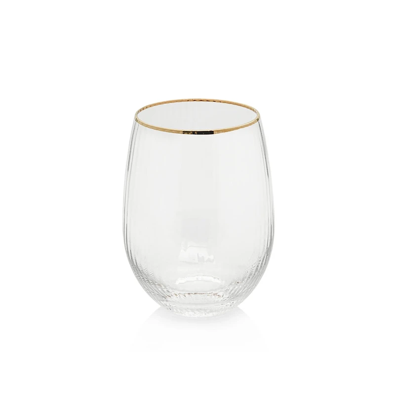 Optic Glass w/ Gold Rim