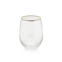 Optic Glass w/ Gold Rim