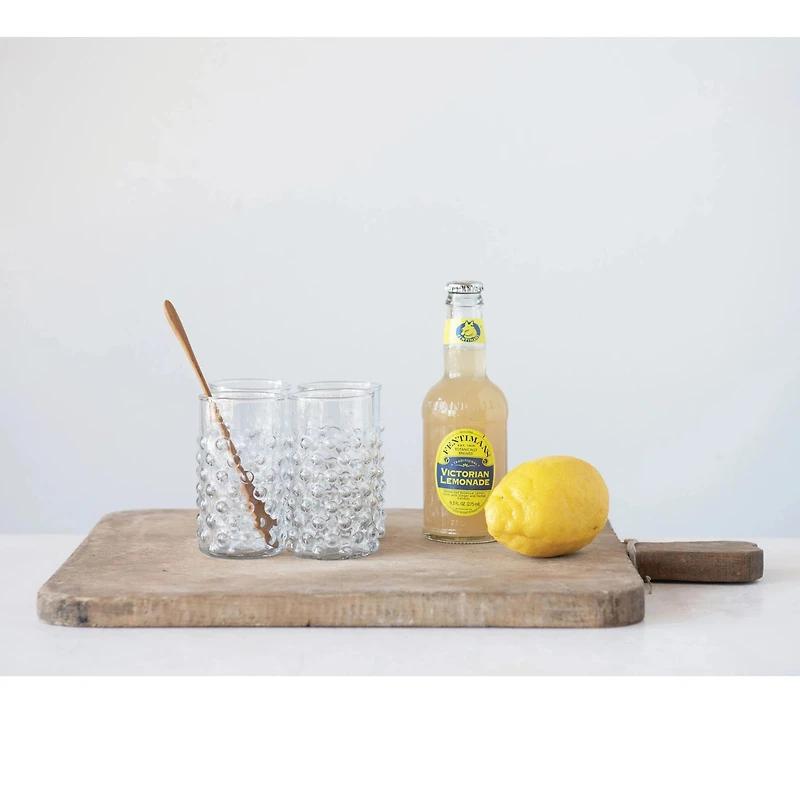 Hobnail Drinking Glass