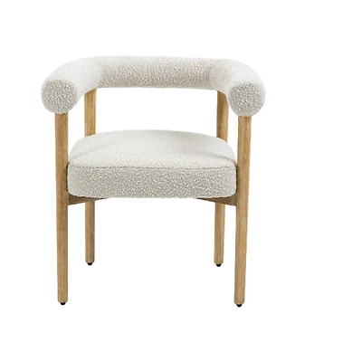 Svea Boucle Dining Chair - Cream
