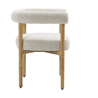 Svea Boucle Dining Chair - Cream