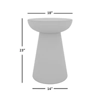 Cirkel Pedestal End Table Tall
