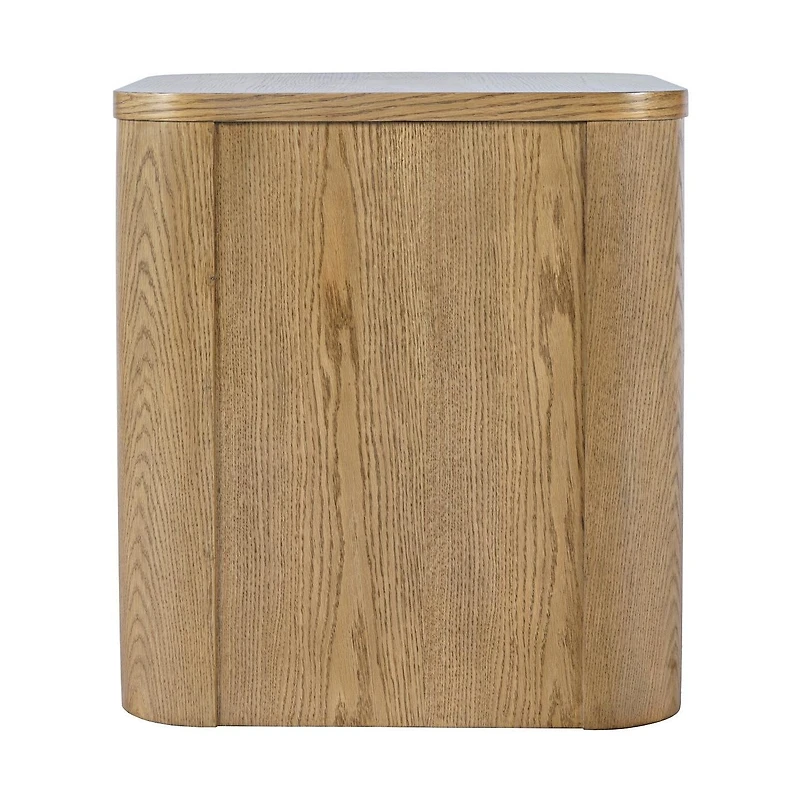 Dasen Oak End Table with Open Shelving – Cascade Oak