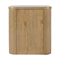 Dasen Oak End Table with Open Shelving – Cascade Oak