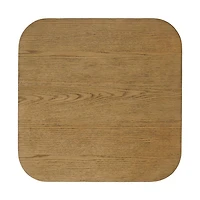 Dasen Oak End Table with Open Shelving – Cascade Oak